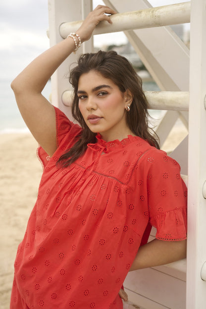 BLOUSE - LIONA FRILL